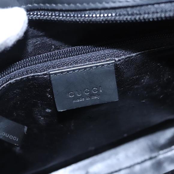 GUCCI Hand Bag Leather Black Auth BA756 - Picture 15 of 16